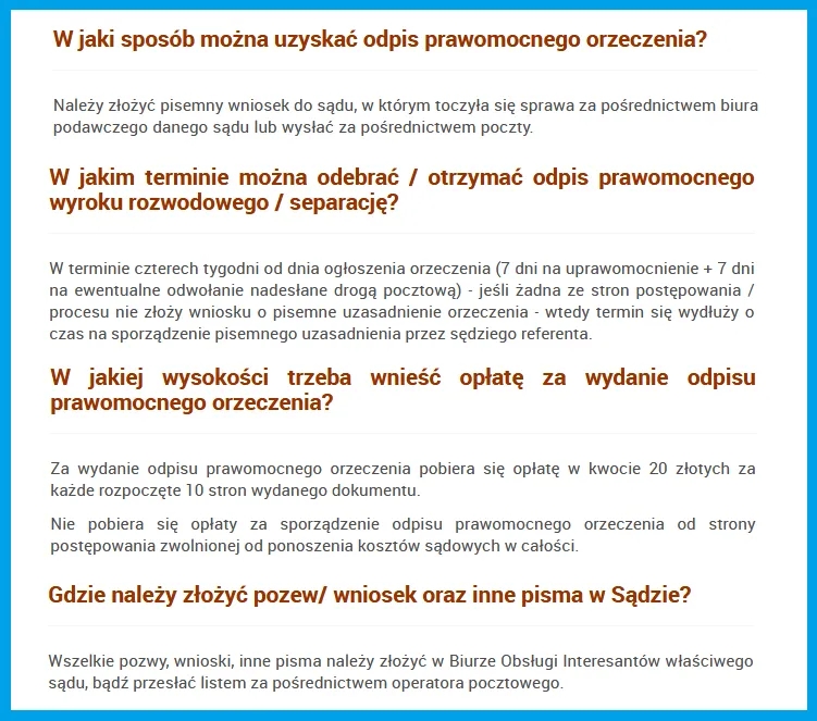 Ile uprawomocnia się wyrok rozwodowy? Kluczowe terminy i procesy